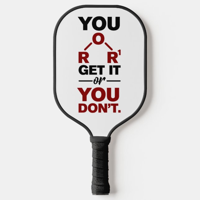 Funny Chemistry Gag Science Teacher Pickleball Paddle (Front)