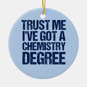 Funny Chemistry Graduation Ceramic Ornament