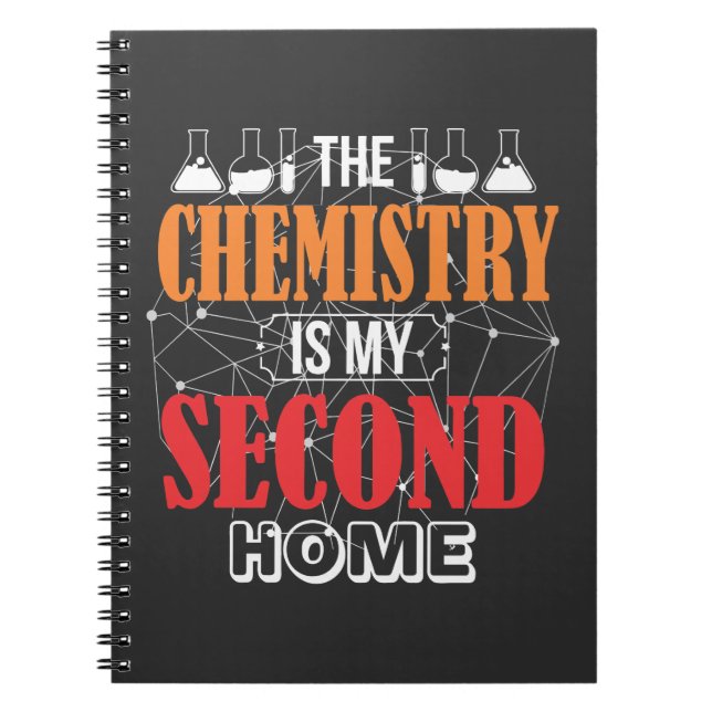 Funny Chemistry Home Science Teacher Chemist Notebook (Front)