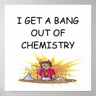 funny chemistry joke poster