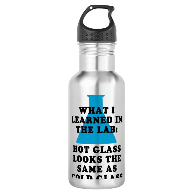Funny Chemistry Lab Glass 710 Ml Water Bottle (Front)
