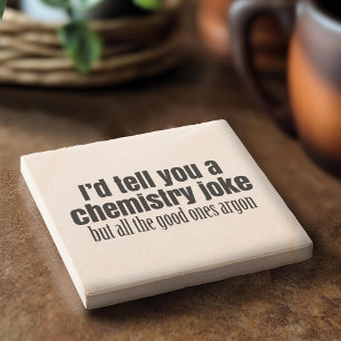 Funny Chemistry Meme for Teachers Students Stone Coaster