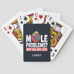 Funny Chemistry Teacher Mole Problem Playing Cards