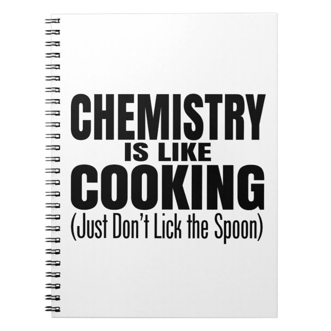 Funny Chemistry Teacher Quote Notebook (Front)