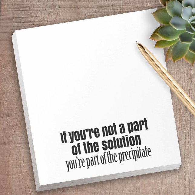 Funny Chemistry Teacher Quote Notepad (Creator Uploaded)