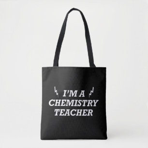 Funny chemistry teachers quotes tote bag