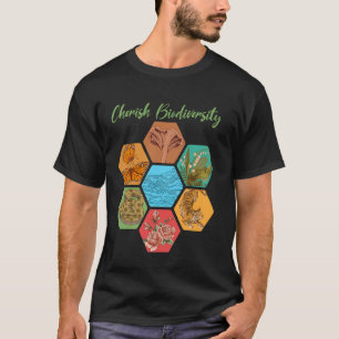 Funny Cherish Biodiversity Biology Science Teacher T-Shirt