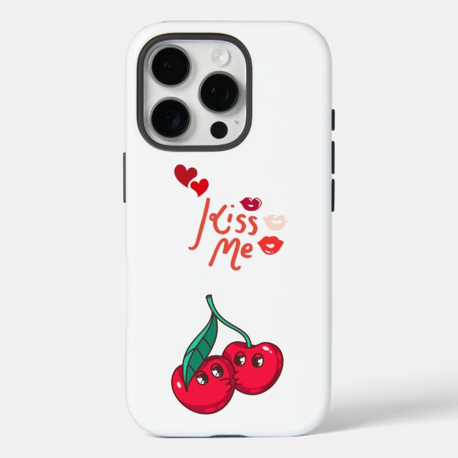 Funny Cherries in Love. Case-Mate iPhone Case (Back)