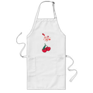 Funny Cherries in Love" Let T-Shirt Long Apron