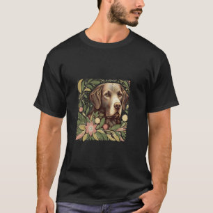 Funny Chesapeake Bay Retriever Dog Botanical Natur T-Shirt