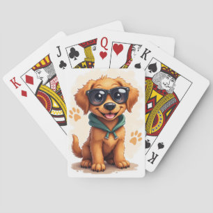 Funny Chesapeake Bay Retriever Kawaii Dog Playing Cards