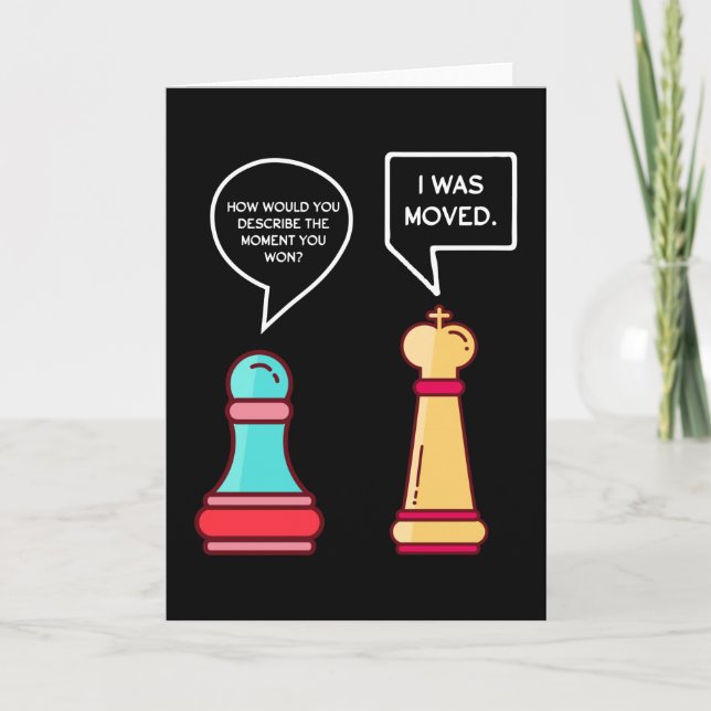 Funny Chess figures Card (Front)