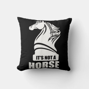 Funny Chess Its Not A Horse Knight Piece Player Cushion