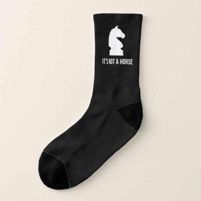 Funny Chess Its Not A Horse Knight Piece Player Gi Socks (Left Outside)