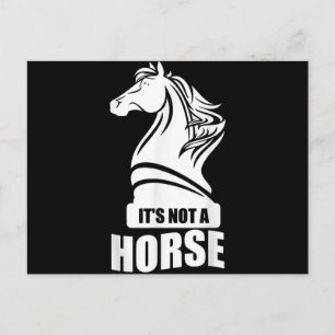 Funny Chess Its Not A Horse Knight Piece Player Holiday Postcard