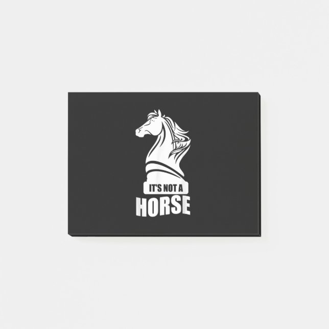 Funny Chess Its Not A Horse Knight Piece Player Post-it Notes (Front)
