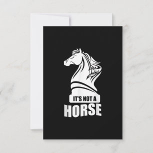 Funny Chess Its Not A Horse Knight Piece Player RSVP Card