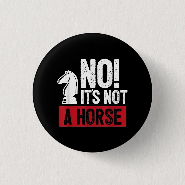 Funny Chess King Castling Design 3 Cm Round Badge (Front)