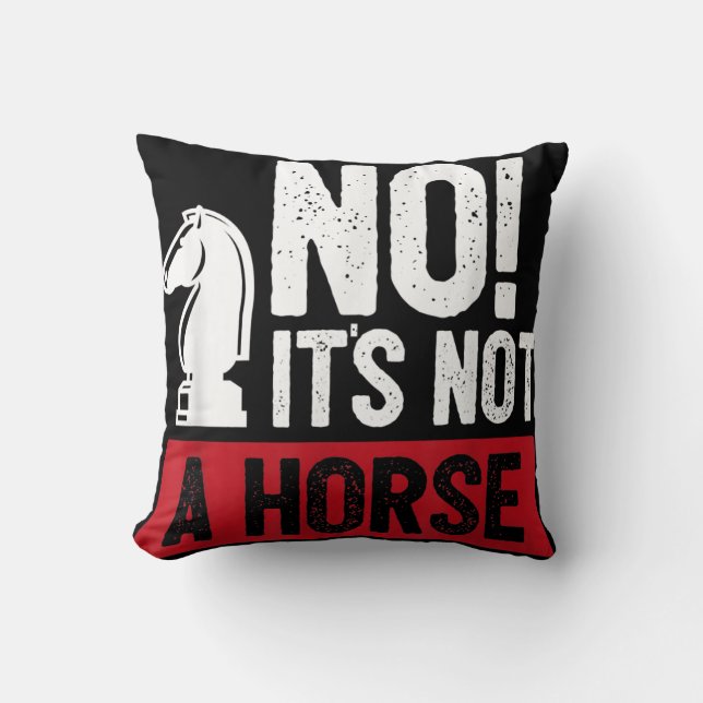 Funny Chess King Castling Design Cushion (Front)