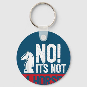 Funny Chess King Castling Design Key Ring