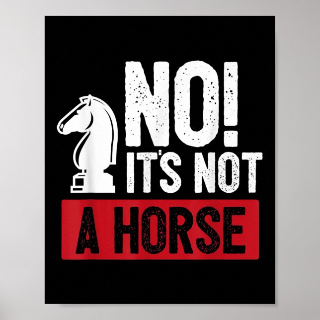 Funny Chess King Castling Design Poster (Front)