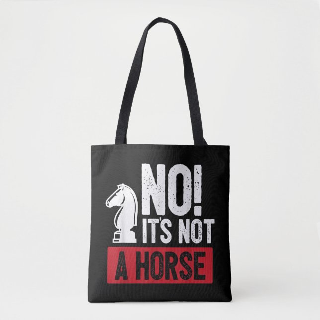 Funny Chess King Castling Design Tote Bag (Front)