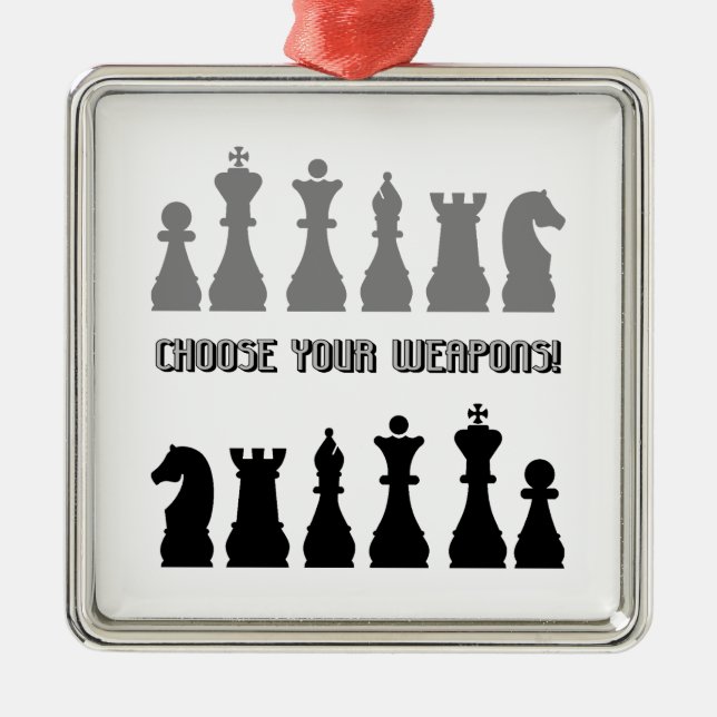 funny chess metal tree decoration (Front)