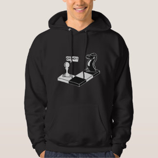 Funny Chess Move Knight To Pawn Hoodie