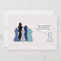 Funny Chess Pieces Postcard