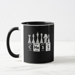 Funny Chess Player Game Board Periodic Table Gift Mug