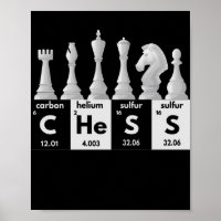 Funny Chess Player Game Board Periodic Table Gift