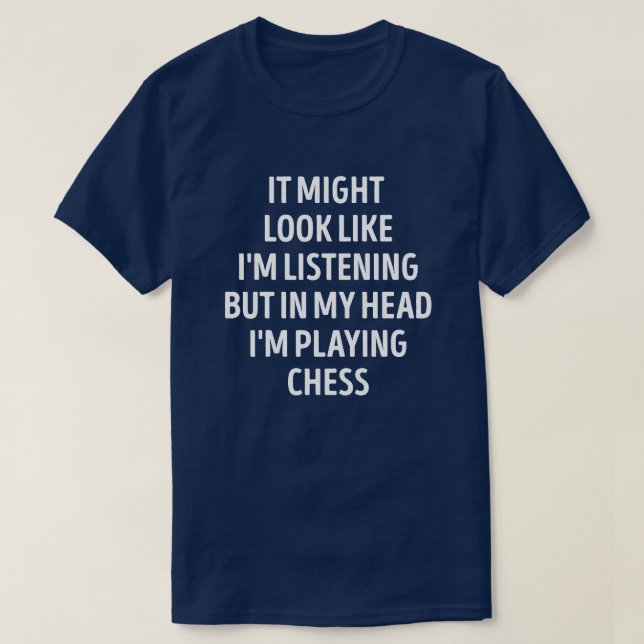 Funny Chess Player Pun T-Shirt (Design Front)