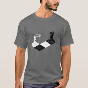 Funny Chess Tee Knight Screaming On Pawn - For Che