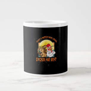 Funny Chicken And Goat Halloween Costume Gift Large Coffee Mug