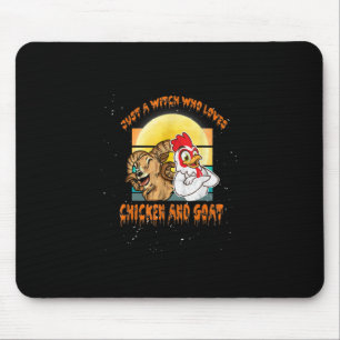 Funny Chicken And Goat Halloween Costume Gift Mouse Pad