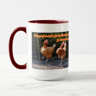 Funny Chicken and Rooster Memes with Funny Images Mug
