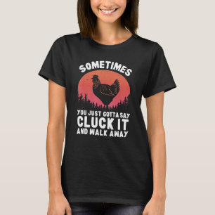 Funny Chicken Art For Men Women Chicken Lover Hen T-Shirt