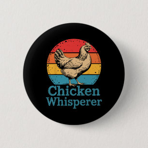 Funny Chicken Art For Men Women Rooster Chicken Fa 6 Cm Round Badge