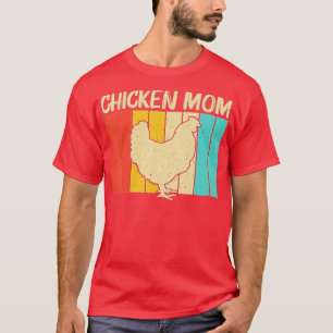 Funny Chicken Art For Mum Women Chicken Farmer Pou T-Shirt