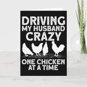 Funny Chicken Art For Women Mum Chicken Lady Chick Card