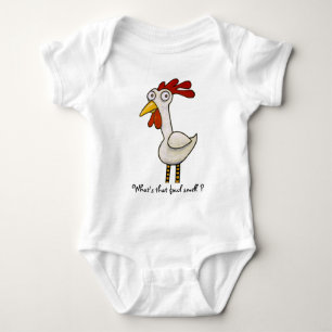 Funny Chicken Baby Bodysuit