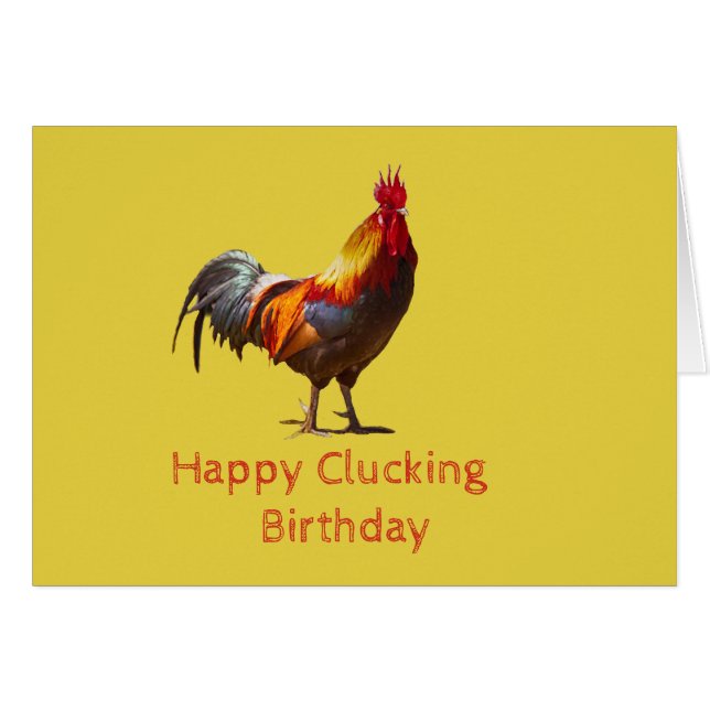 Funny Chicken Birthday (Front Horizontal)