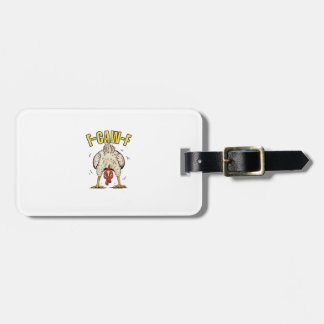 Funny Chicken Butt F-Caw-F Rooster Country Hen Chi Luggage Tag