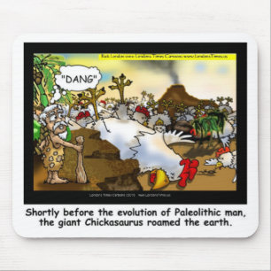 Funny Chicken (Chickasaurus) Tees Mugs Cards Etc Mouse Pad