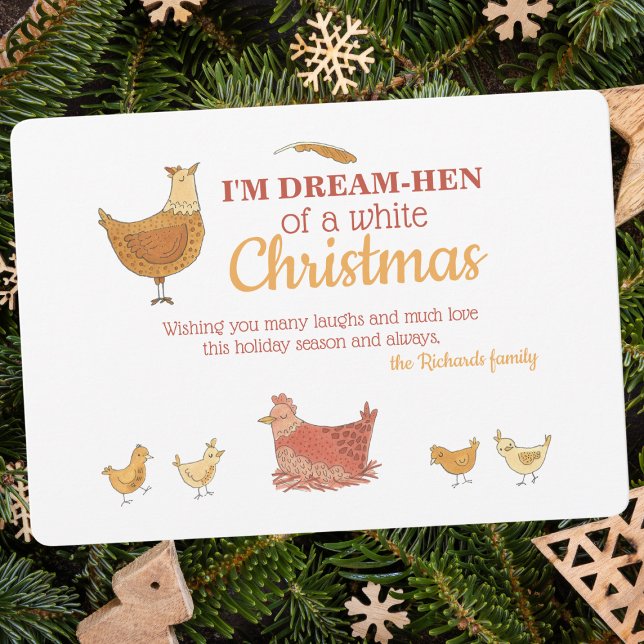 Funny Chicken Christmas Holiday Card (Creator Uploaded)