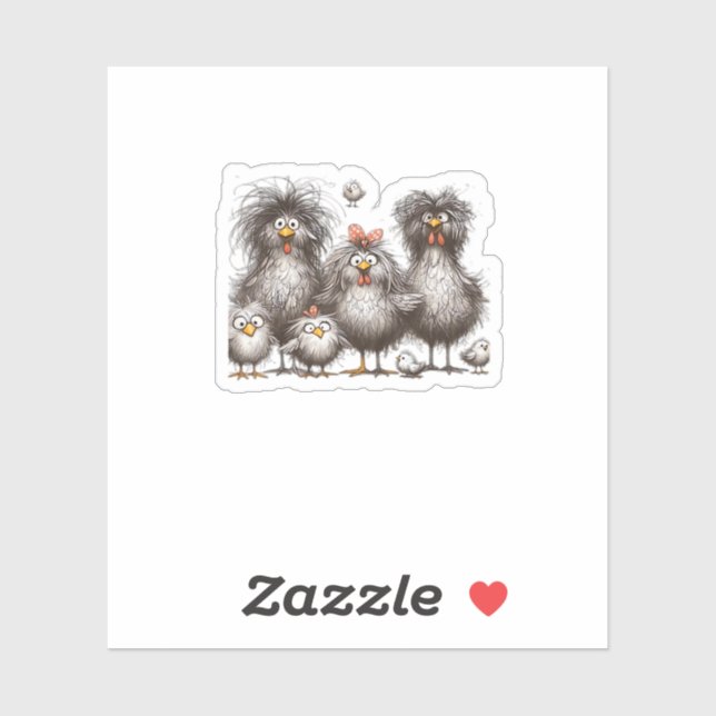 Funny Chicken Classic Retro Style (Sheet)