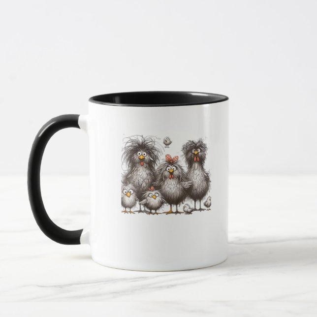 Funny Chicken Classic Retro Style Mug (Left)