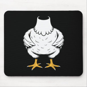 Funny Chicken Costume Body Headless Animal Joke Te Mouse Pad