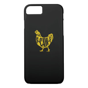 Funny Chicken F-Caw-F Hen Poultry Rooster Coop iPhone 8/7 Case