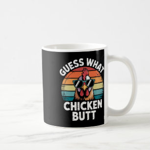 Funny Chicken Farmer Farming Guess What Chicken Bu Coffee Mug